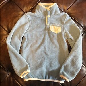 Properly tied 3t baby blue fleece pullover jacket